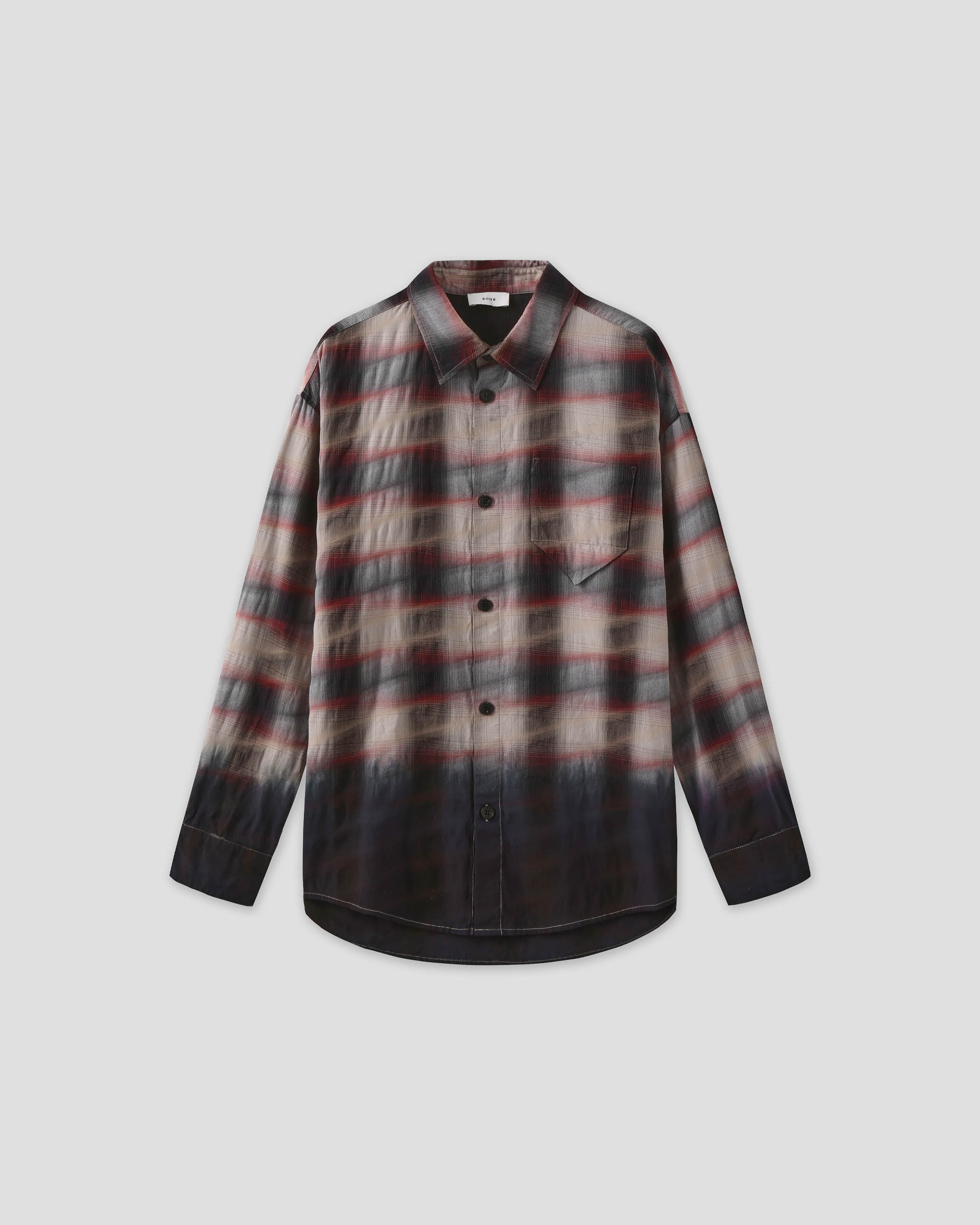 Hand-Dyed Plaid Shirt