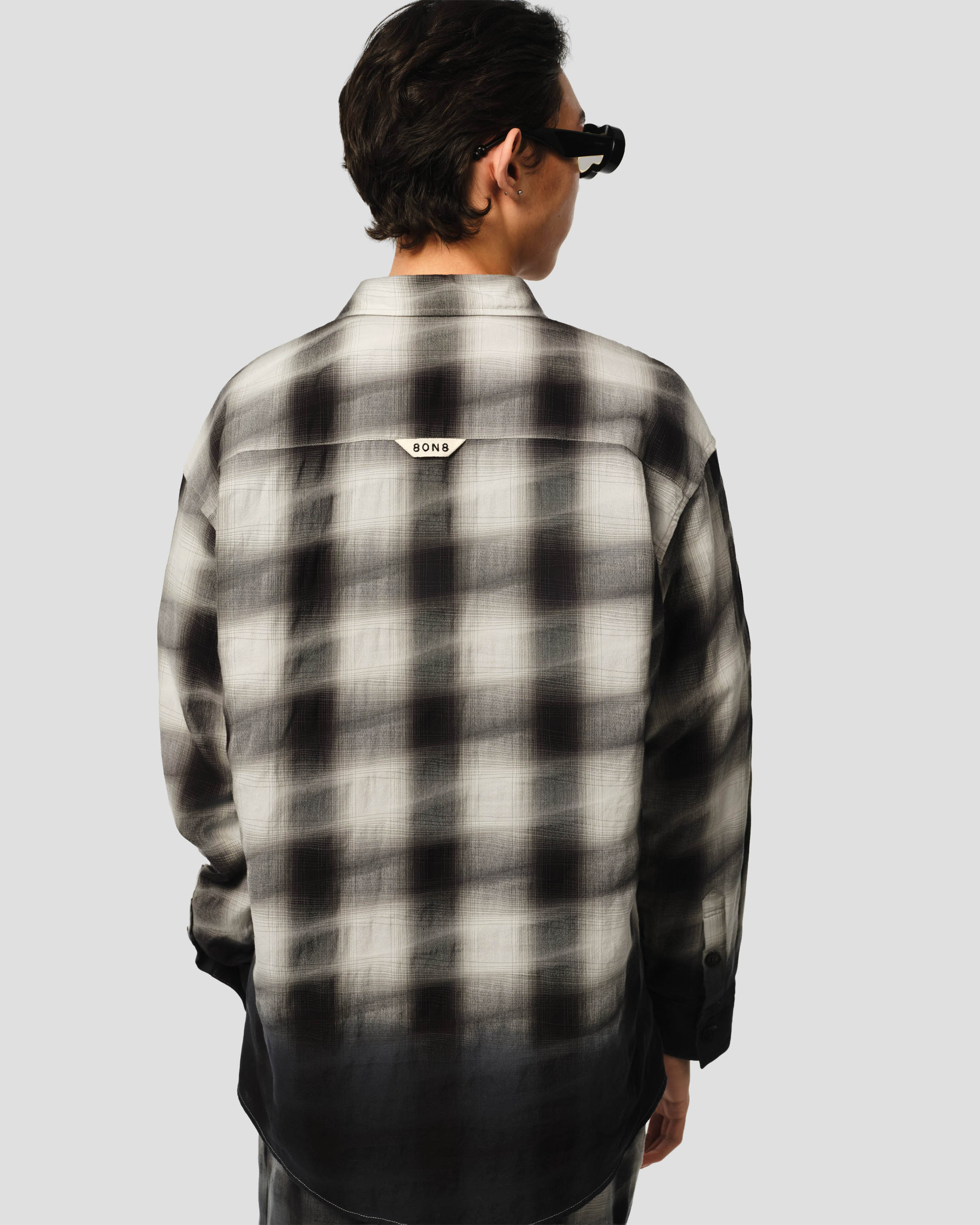 Hand-Dyed Plaid Shirt