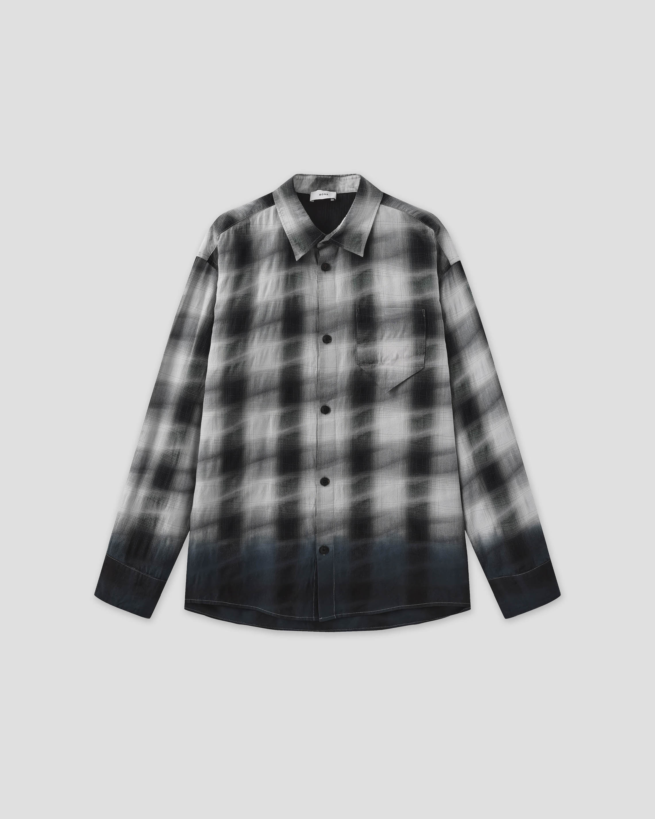Hand-Dyed Plaid Shirt
