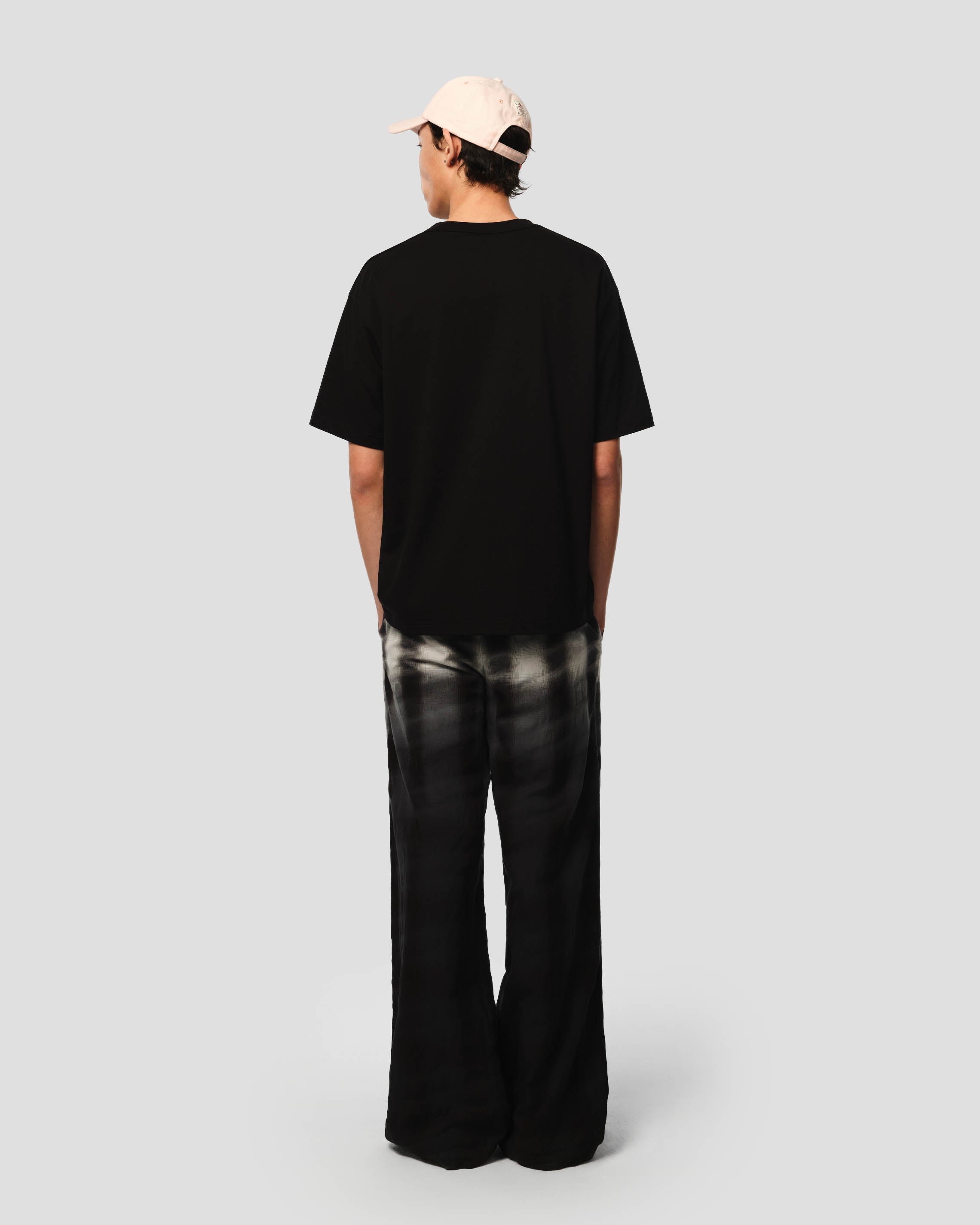Hand-Dyed Plaid Trousers